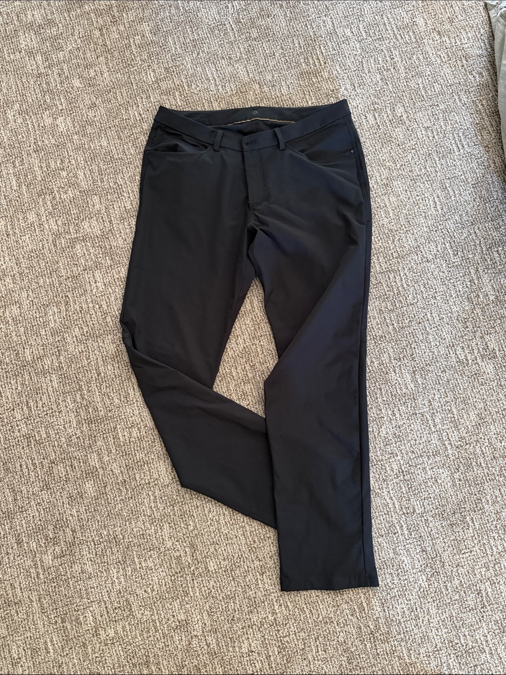lululemon athletica Mens Black Chinos